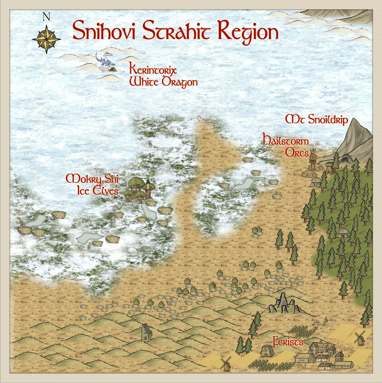 Nibirum Map: snihovi strahit region by Quenten Walker